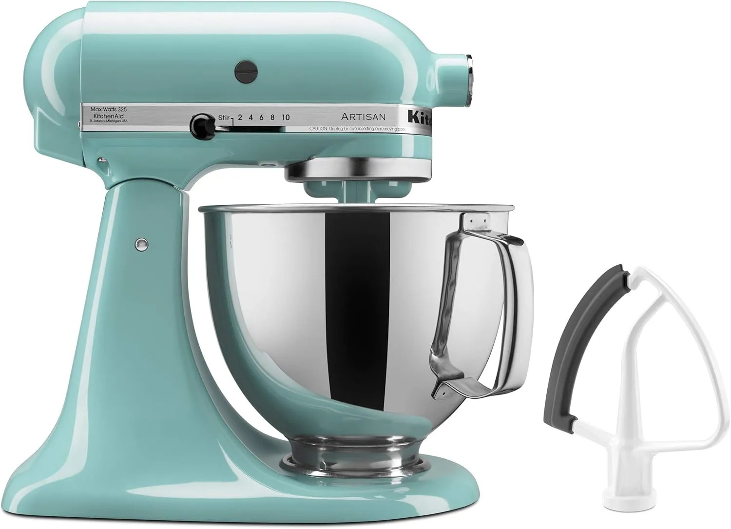 KitchenAid KSM150FEAQ Value Bundle Artisan 5 Quart Stand Mixer, Aqua Sky
