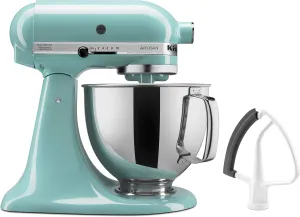 KitchenAid KSM150FEAQ Value Bundle Artisan 5 Quart Stand Mixer, Aqua Sky