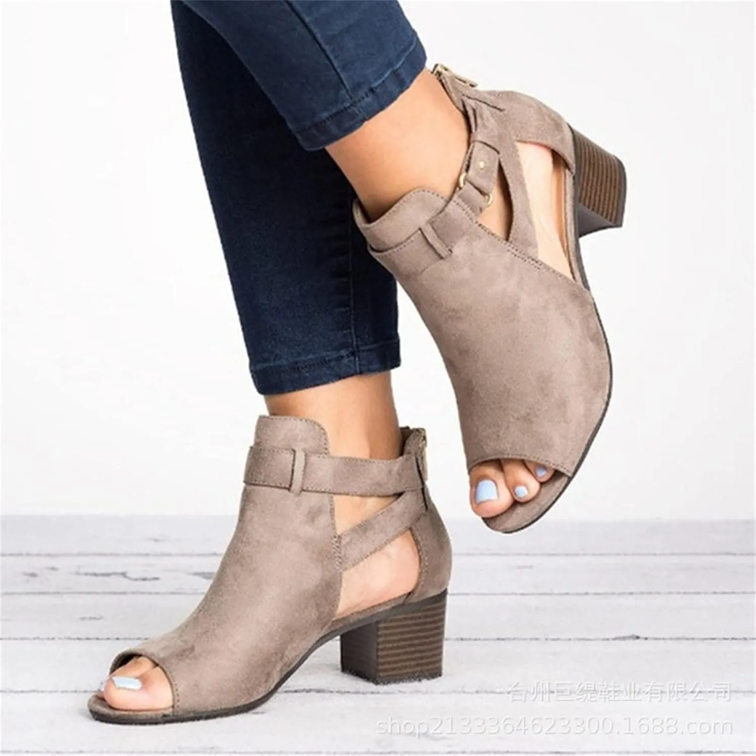 Ladmiple Summer Sandals for Women 2023 Comfy Platform Ankle Strap Slip On Wedge Sandal Open Toe Dressy High Heel Wedges