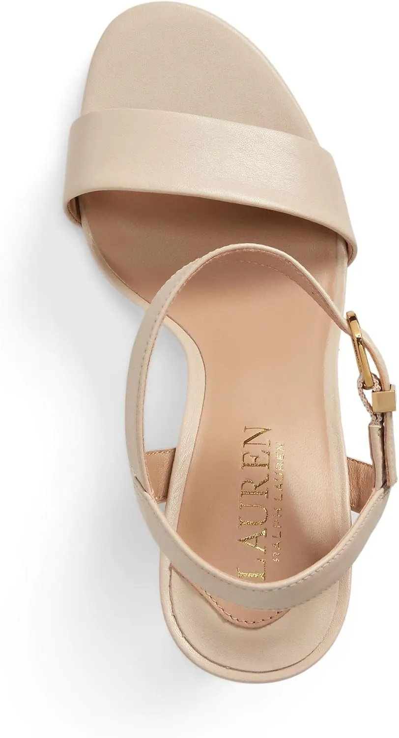 Lauren Ralph Lauren Women's Gwen Nappa Leather Sandal Pump