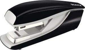 Leitz Stapler, 30 Sheet Capacity, Ergonomic Metal Body, Includes Staples, Flat Clinch, NeXXt Range, 55050095 - Black