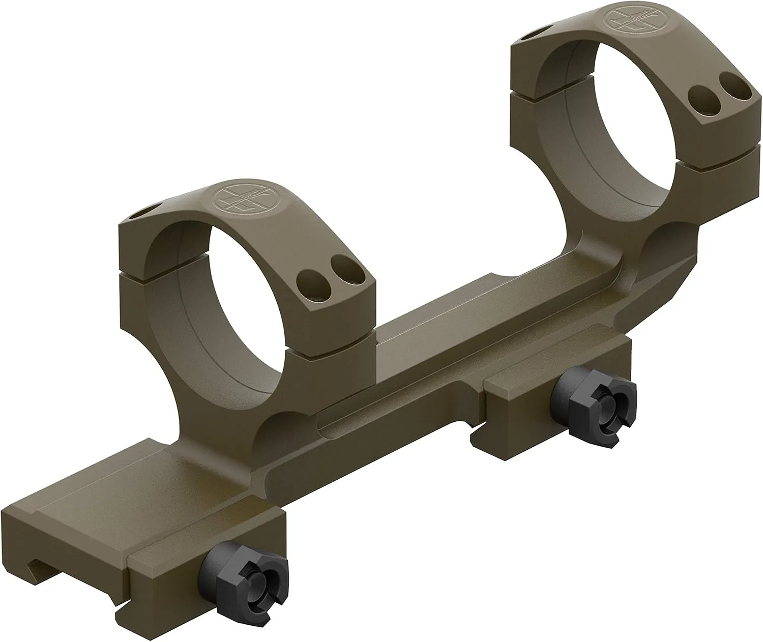 Leupold 111412 Mark 4 HAMR Rife Scope with DeltaPoint and Flat Top Mount, 4X24-Millimeter, Black