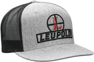 Leupold Reticle Flatbil Trucker Hat Heather/Black (170584)