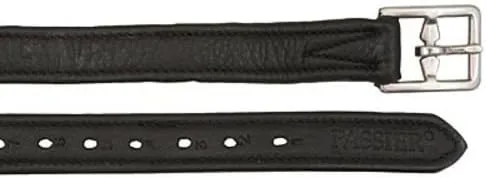 Lined Dressage Leathers Black 59