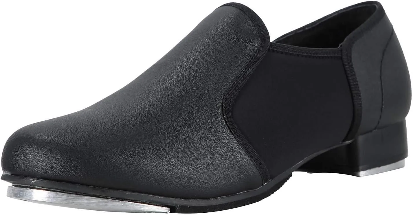 Linodes Unisex PU Leather Slip On Tap Shoe Dance Shoes for Women and Men's Dance Shoes