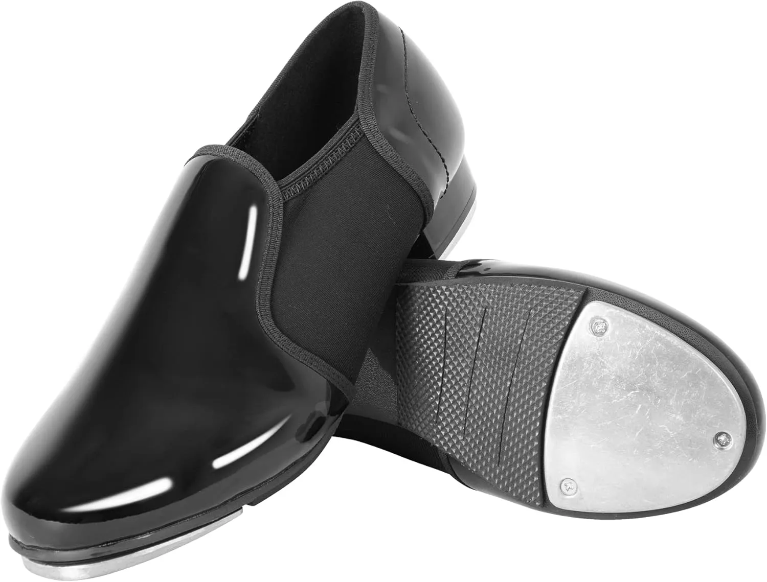 Linodes Unisex PU Leather Slip On Tap Shoe Dance Shoes for Women and Men's Dance Shoes