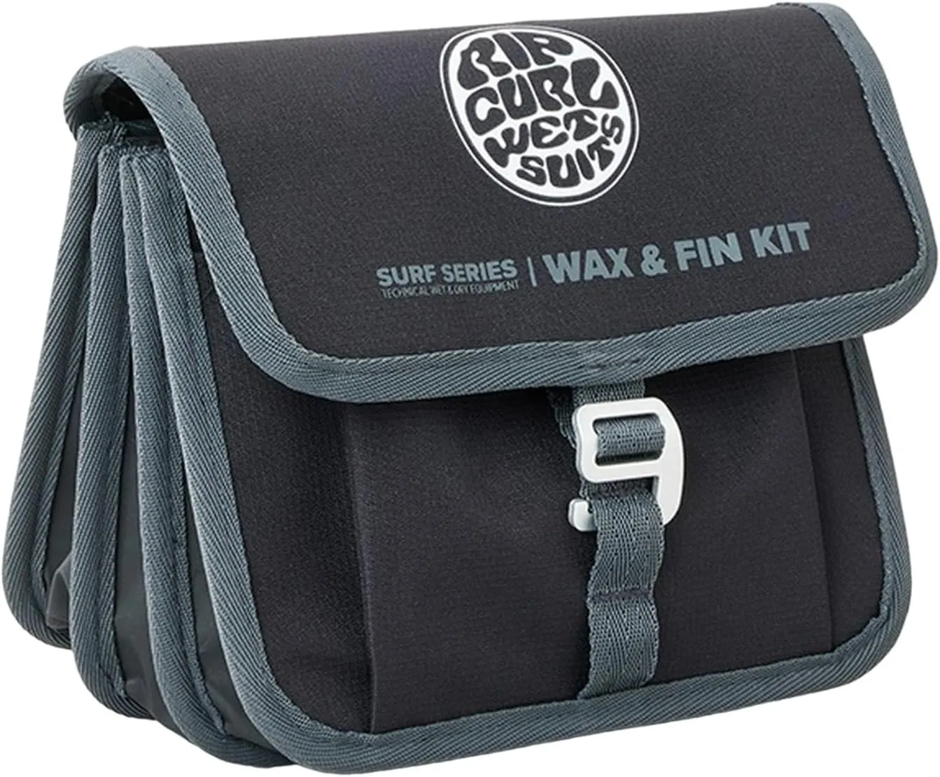 [Lip Curl] Case (Fins Only) [14HMUT / SURF SERIES MINI-CHAOS CASE] Surfing BLACK/GREY, Black/grey, 1SZ