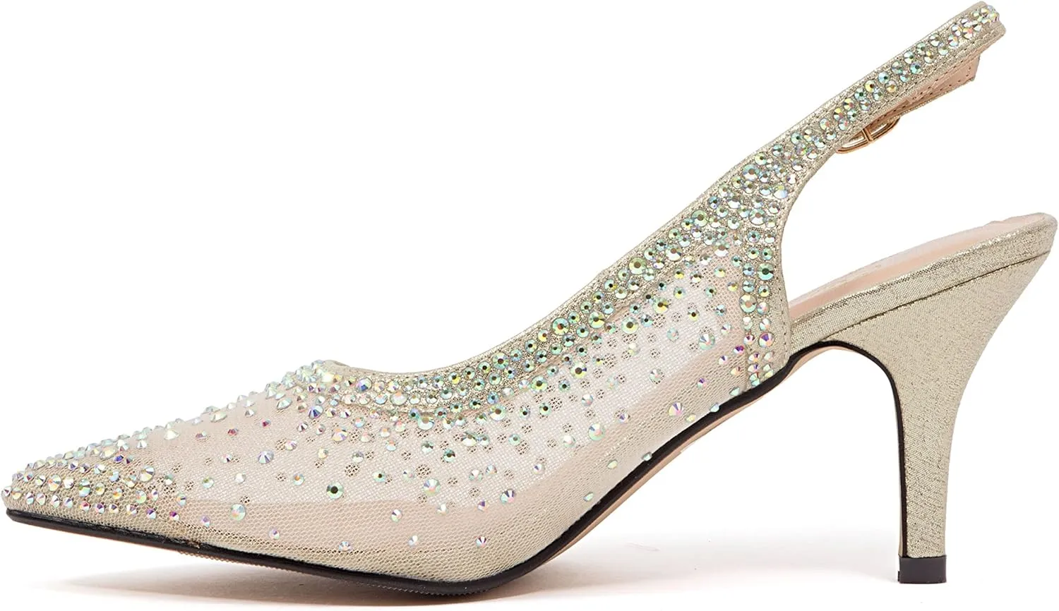 Lola Embellished Pointed Toe Slingback Pump