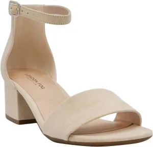 LONDON FOG Women's Nikki Low Two Piece Block Heel Dress Shoe Ladies Ankle Strap Pump Sandal