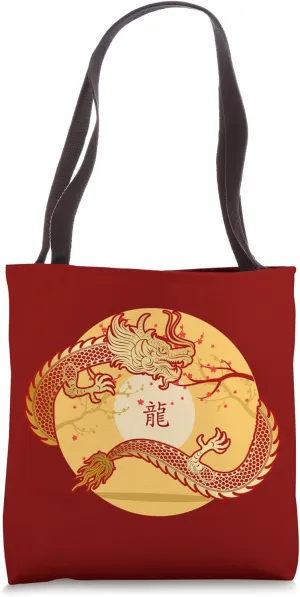 Lucky Money Red Envelope Red Pocket Dragon Year Ingot Coin Tote Bag