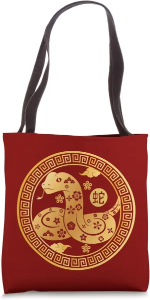 Lucky Money Red Envelope Red Pocket Snake Year Ingot Coin Tote Bag