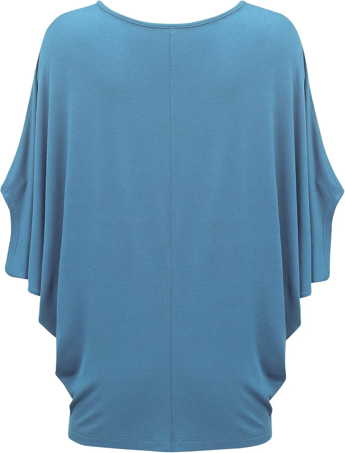 Made By Johnny Women's Scoop Neck Half Sleeve Batwing Dolman Top - Plus Size
