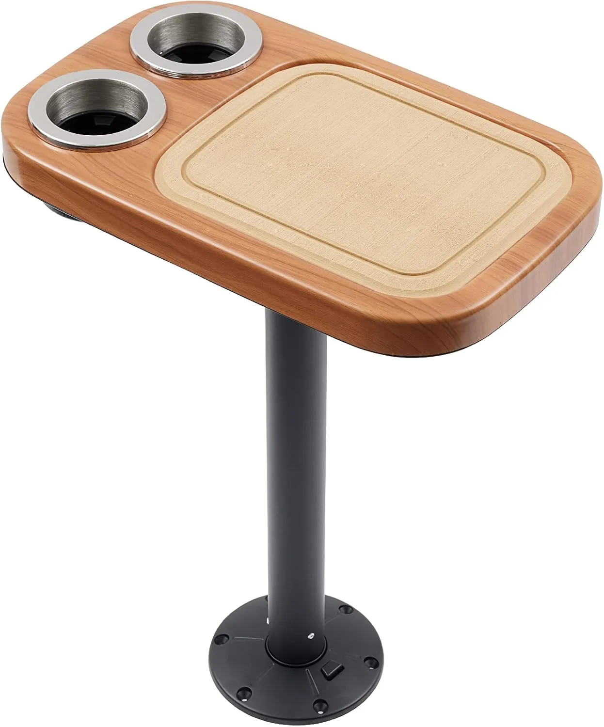 Manufacturers' Select ITC Marine Cocktail Boat Table Leg Set. Pontoon Accessories, Marine Pedestal Table with Center Foam Mat