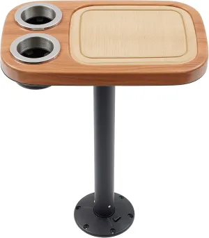 Manufacturers' Select ITC Marine Cocktail Boat Table Leg Set. Pontoon Accessories, Marine Pedestal Table with Center Foam Mat