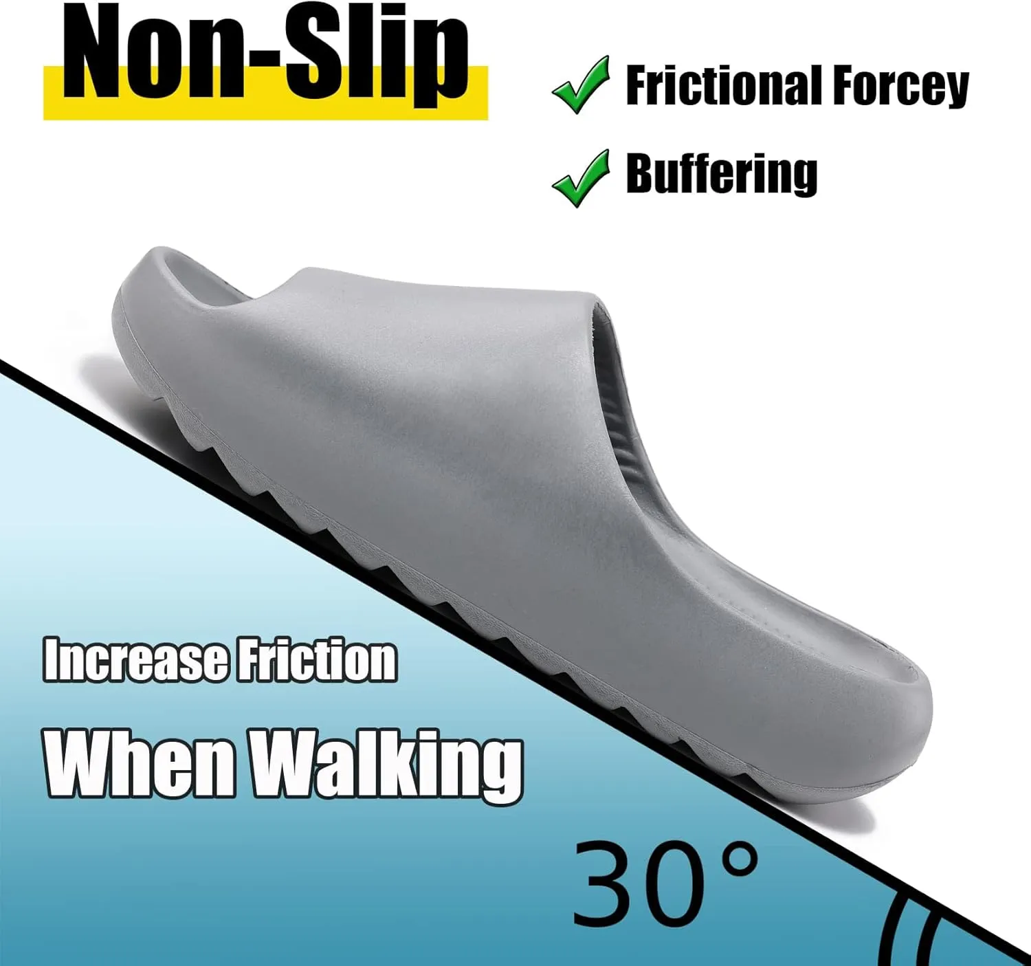 Men Women Cloud Cushion Slides EVA Pillow Slippers Cute Cartoon Print Non-Slip Shower Sandals Open Toe for Bathroom House Spa Gym Home Soft Comfy Shoes