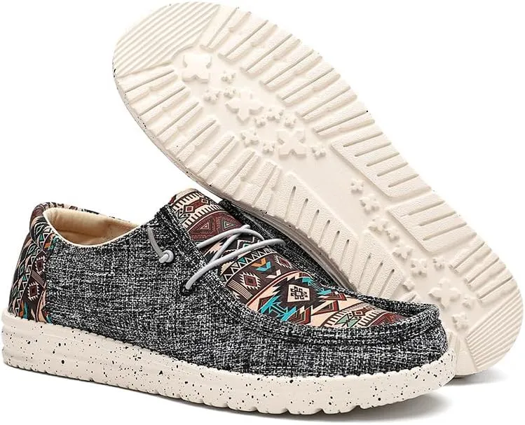 Men's Boat Shoes Casual Loafers Shoe Canvas Comfortable Slip-on Deck Footwear Male Lightweight Outdoor Bohemian