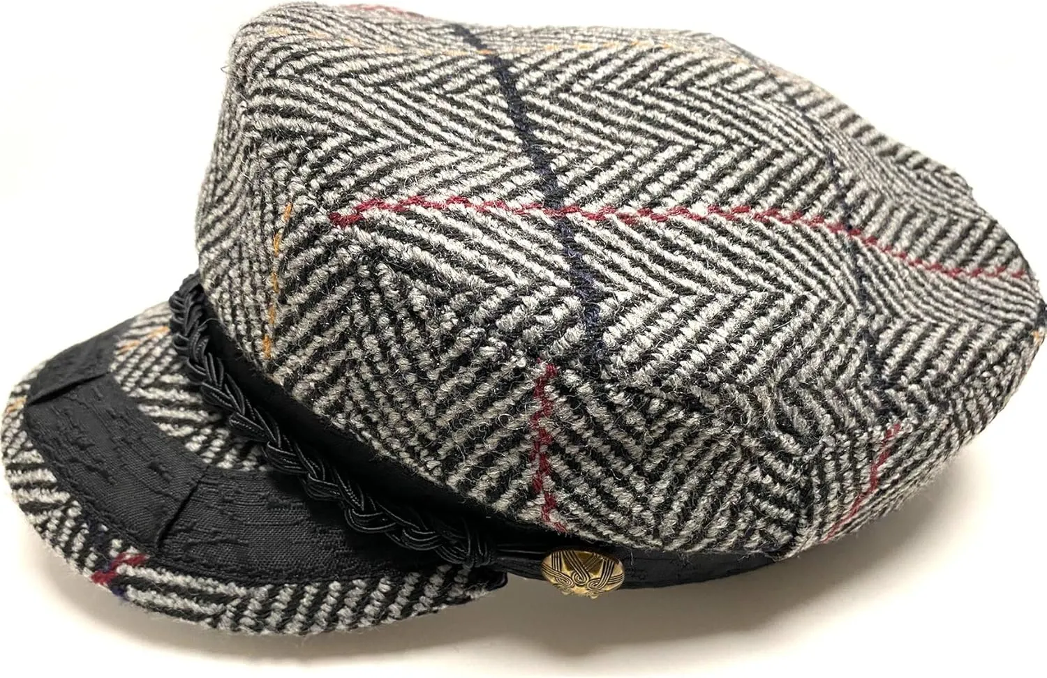 Men's Greek Fisherman Sailor Fiddler Winter Wool Driver Hat Flat Cap