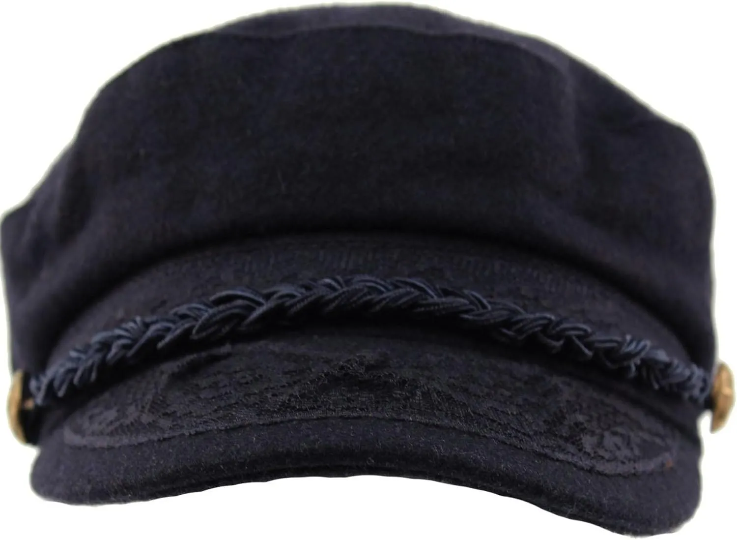 Men's Greek Fisherman Sailor Fiddler Winter Wool Driver Hat Flat Cap