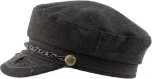 Men's Greek Fisherman Sailor Fiddler Winter Wool Driver Hat Flat Cap