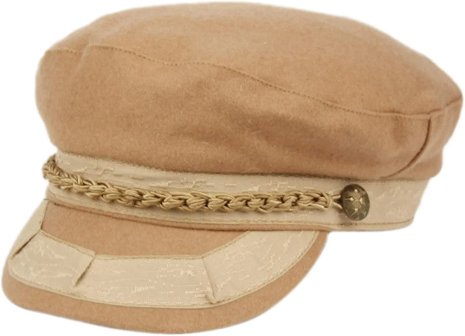 Men's Greek Fisherman Sailor Fiddler Winter Wool Driver Hat Flat Cap