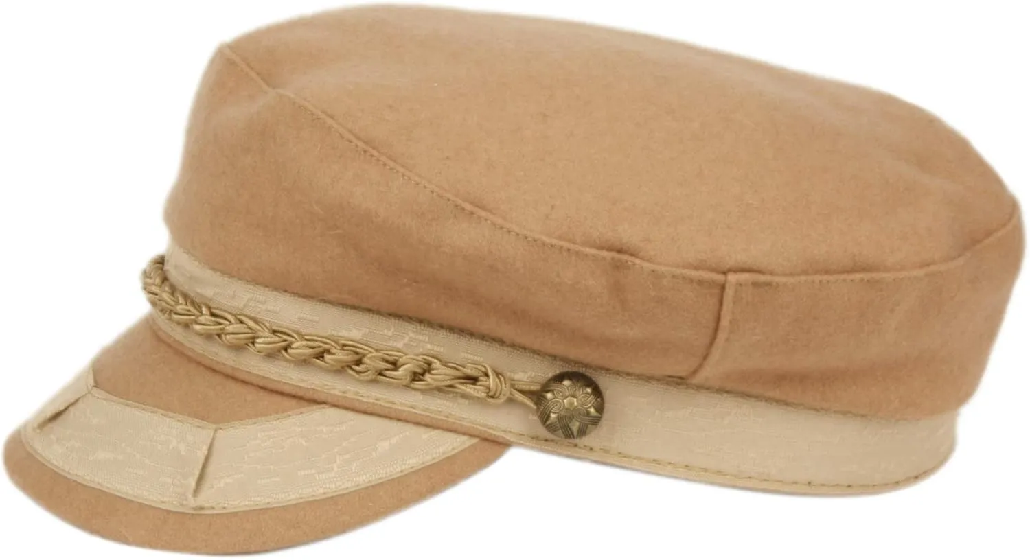 Men's Greek Fisherman Sailor Fiddler Winter Wool Driver Hat Flat Cap