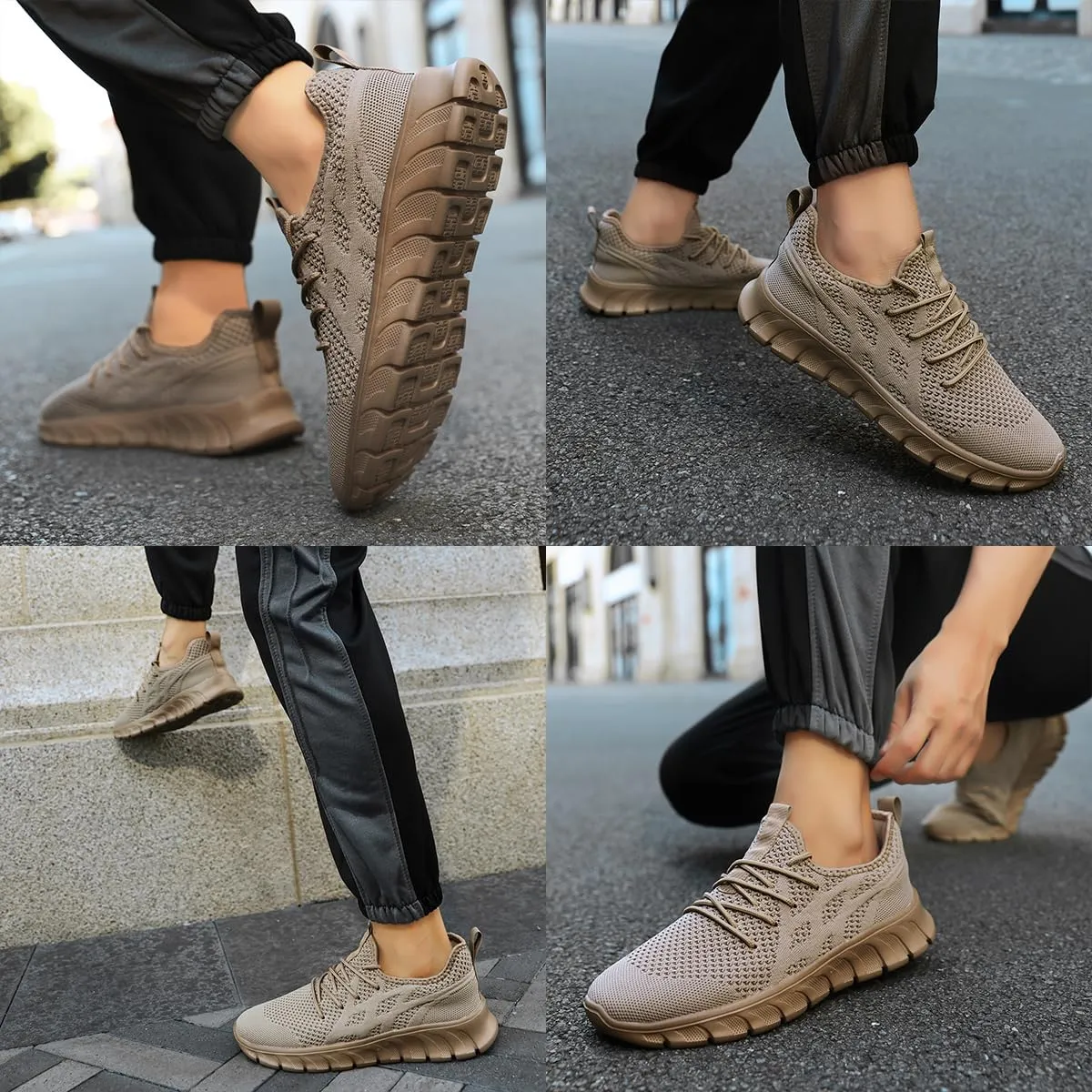 Men's Road Running Shoes Walking Tennis Sports Slip On Sneaker Workout Gym Comfortable Fashion Shoes for Men