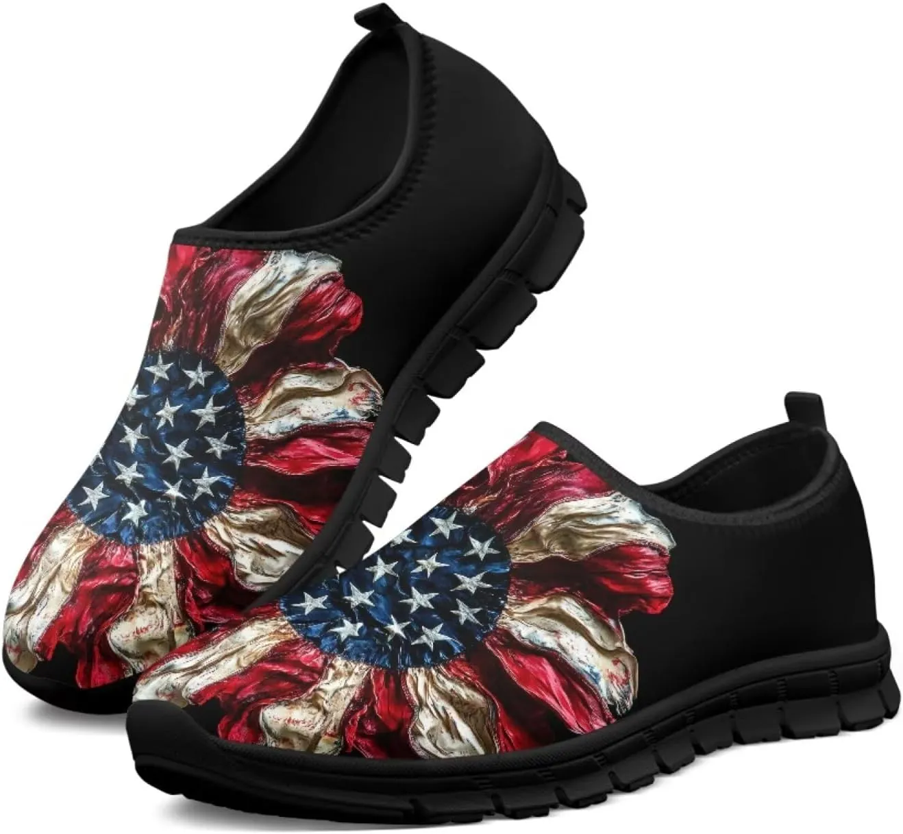 Mens Slip on Shoes Casual Loafers Running Sneakers Slip on Walking Sneakers with Black EVA Sole