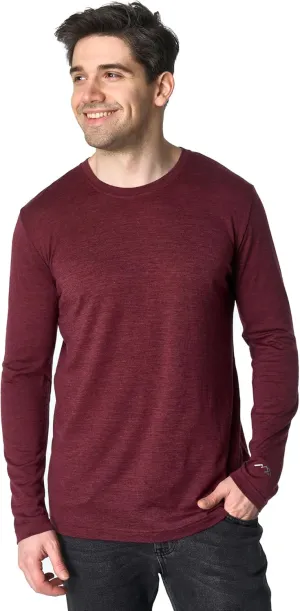 Merino Wool Base Layer Mens - 100% Merino Wool Shirts for Men Thermal Underwear Long Sleeve T-Shirt for Hiking Hunting