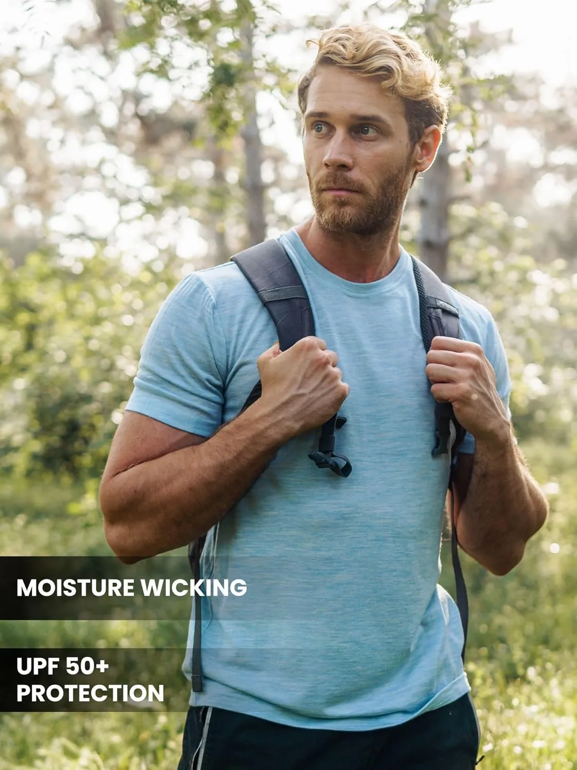 Merino.tech Merino Wool T-Shirt Mens - 100% Merino Wool Undershirt Lightweight Base Layer