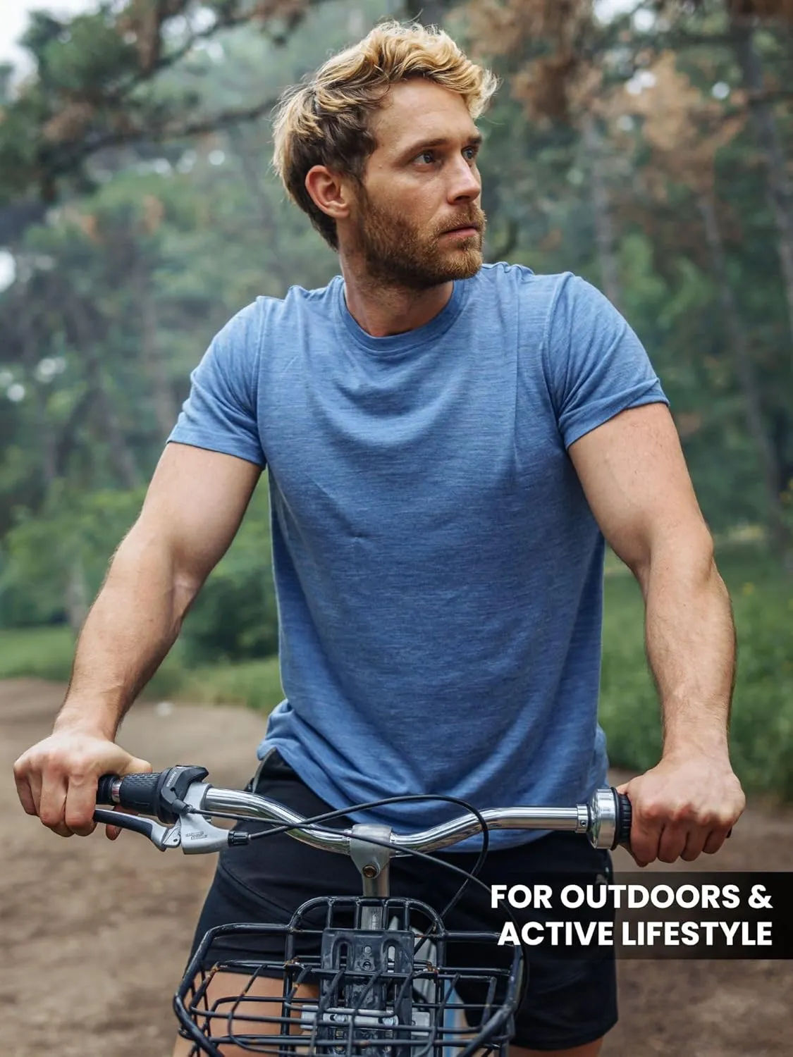 Merino.tech Merino Wool T-Shirt Mens - 100% Merino Wool Undershirt Lightweight Base Layer