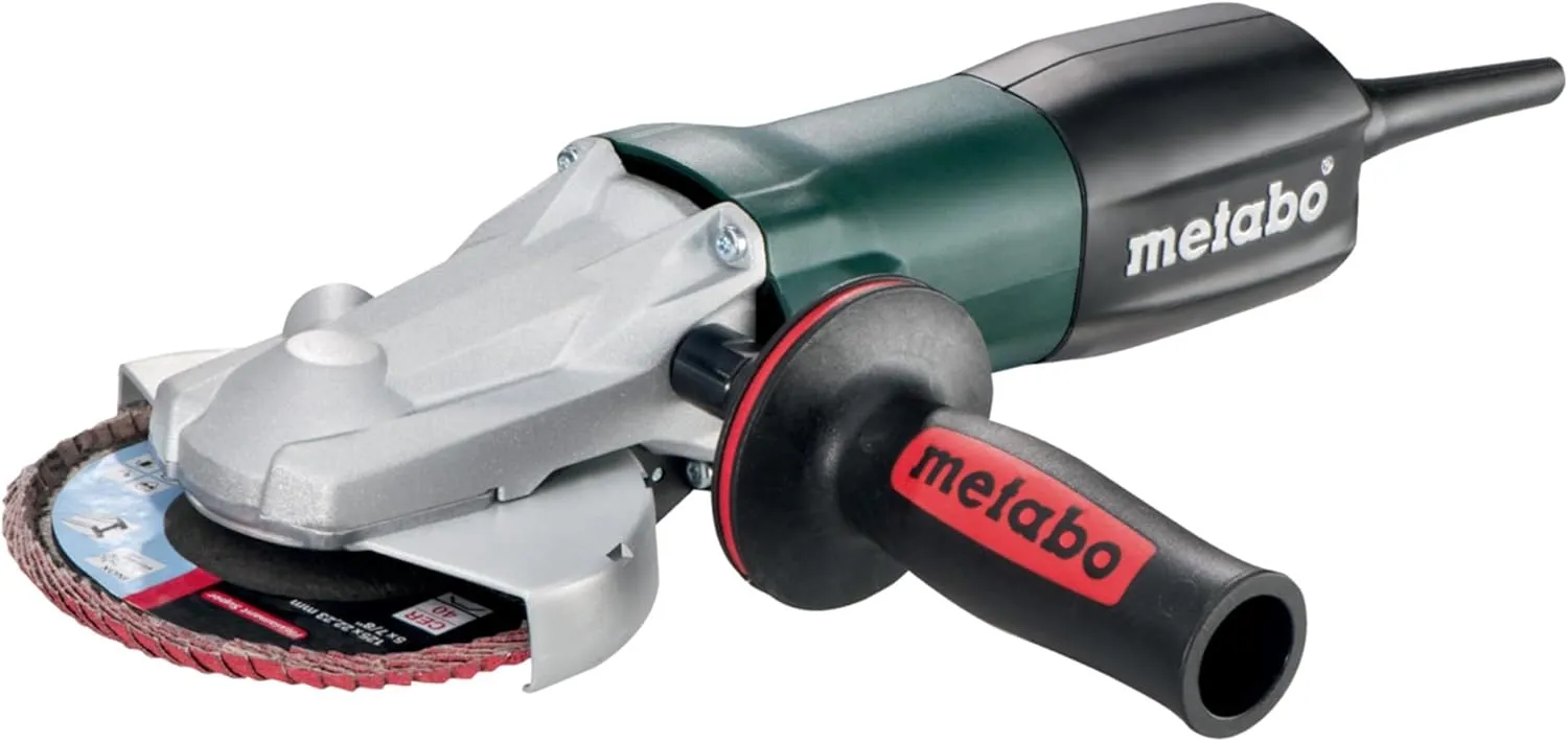 Metabo WEF9-125 Flat Head Angle Grinder, 4-1/2-Inch-5-Inch, Green/Black