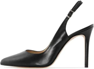Mettesally Women's Slingback High Heels Pointed Toe Pumps Stiletto Heel Ankle Strap Party Office Dress Shoes
