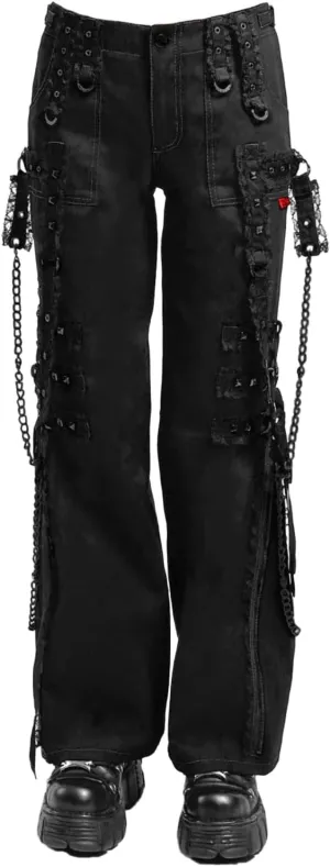Midnight Dark Street Chain Pants [Black/Black]