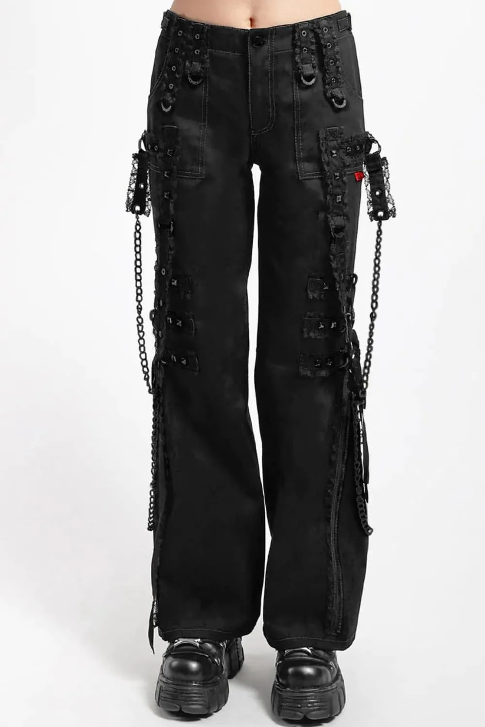 Midnight Dark Street Chain Pants [Black/Black]