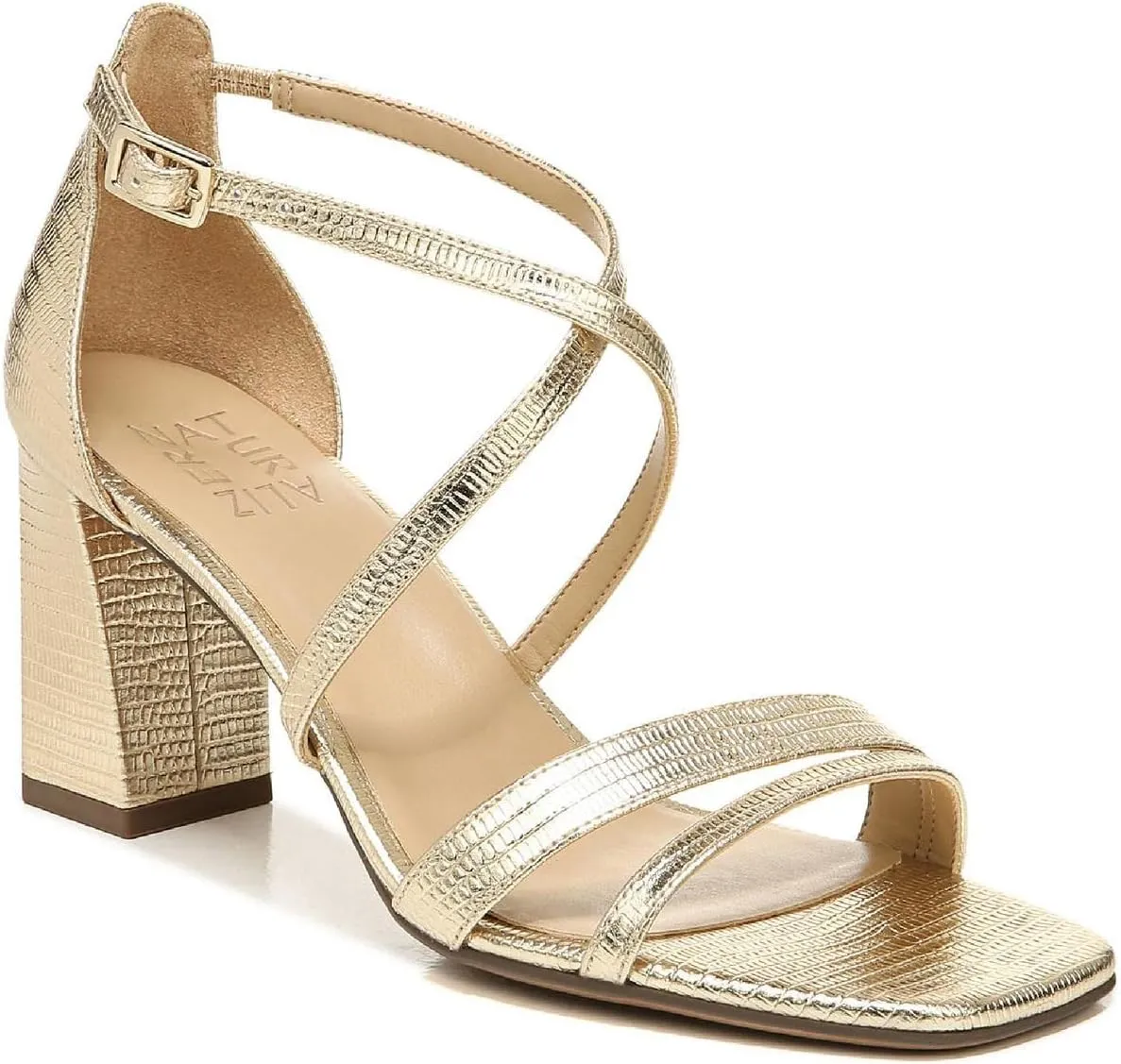 Naturalizer Women's Tiff Square Toe Block Heel Sandal