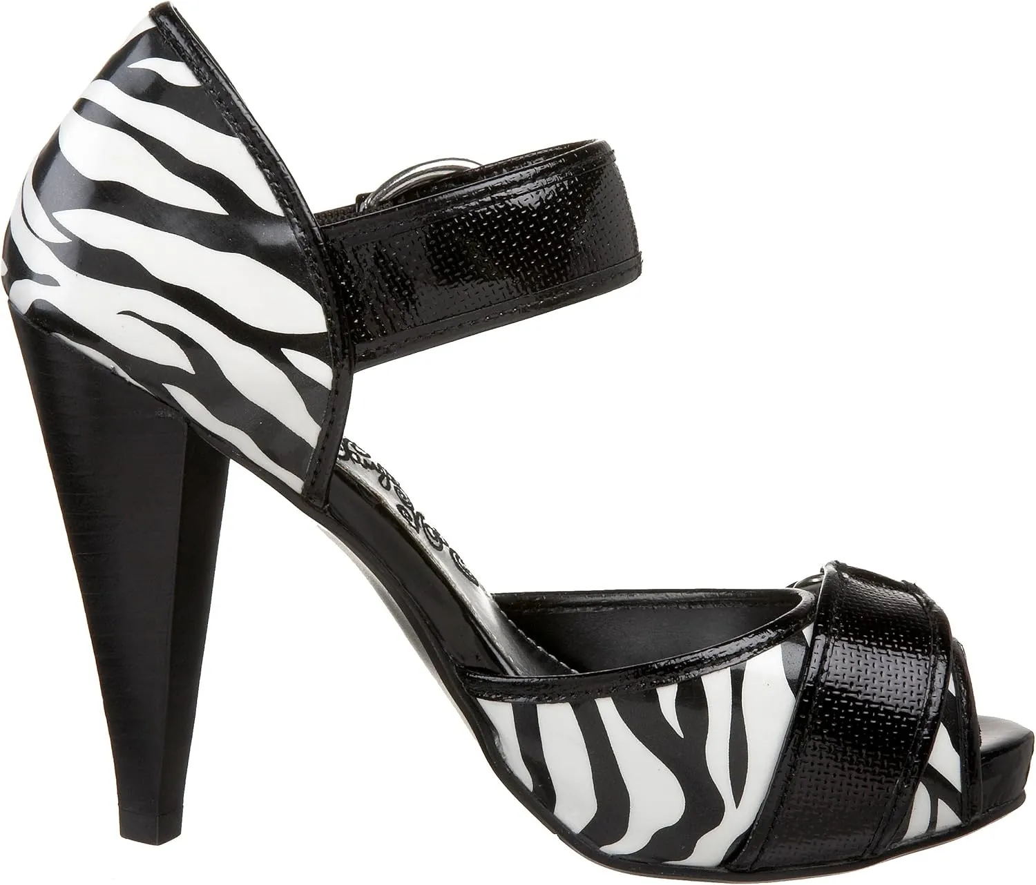 Naughty Monkey Women's Chutes and Ladders 2 Open Toe Pump