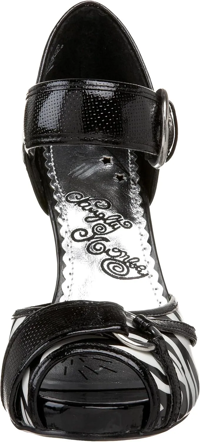 Naughty Monkey Women's Chutes and Ladders 2 Open Toe Pump