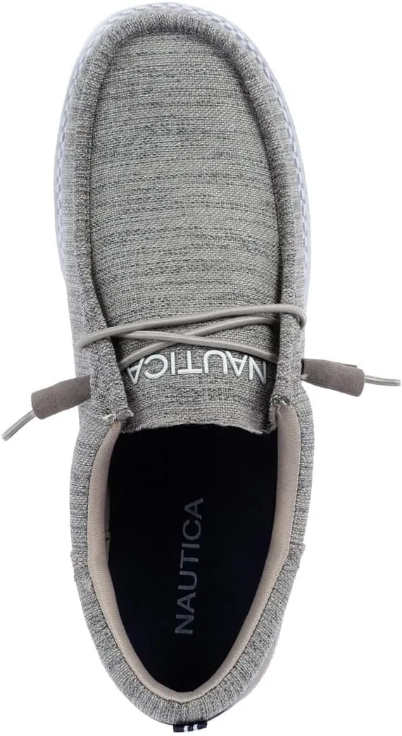 Nautica Men's Comfort Loafers, Slip-On Boat Shoe, Lightweight Casual Stretch Sneaker-Rushford