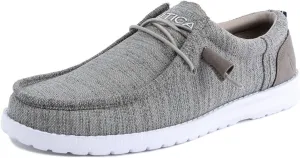 Nautica Men's Comfort Loafers, Slip-On Boat Shoe, Lightweight Casual Stretch Sneaker-Rushford