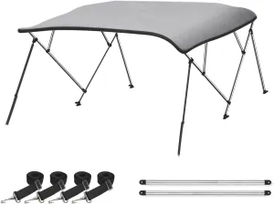 Naviskin 10 Optional Colors Available 3-4 Bow 13 Different Size Bimini Top Cover Includes Mounting Hardwares,Storage Boot with 1 Inch Aluminum Frame