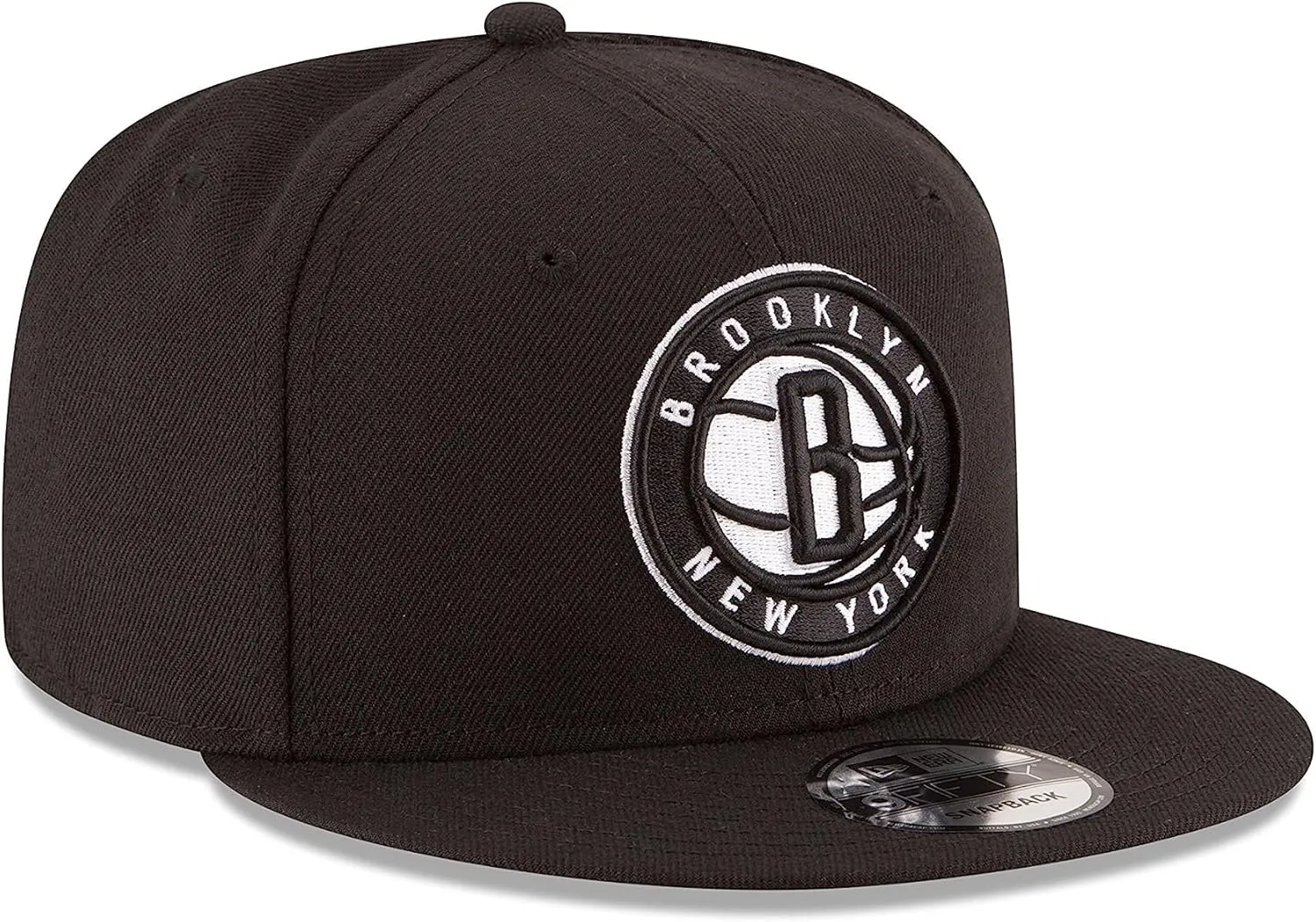 New Era NBA Black 9FIFTY Adjustable Snapback Hat Cap One Size Fits All