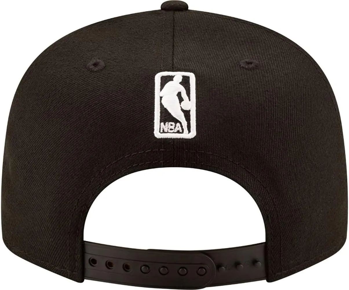 New Era NBA Black 9FIFTY Adjustable Snapback Hat Cap One Size Fits All