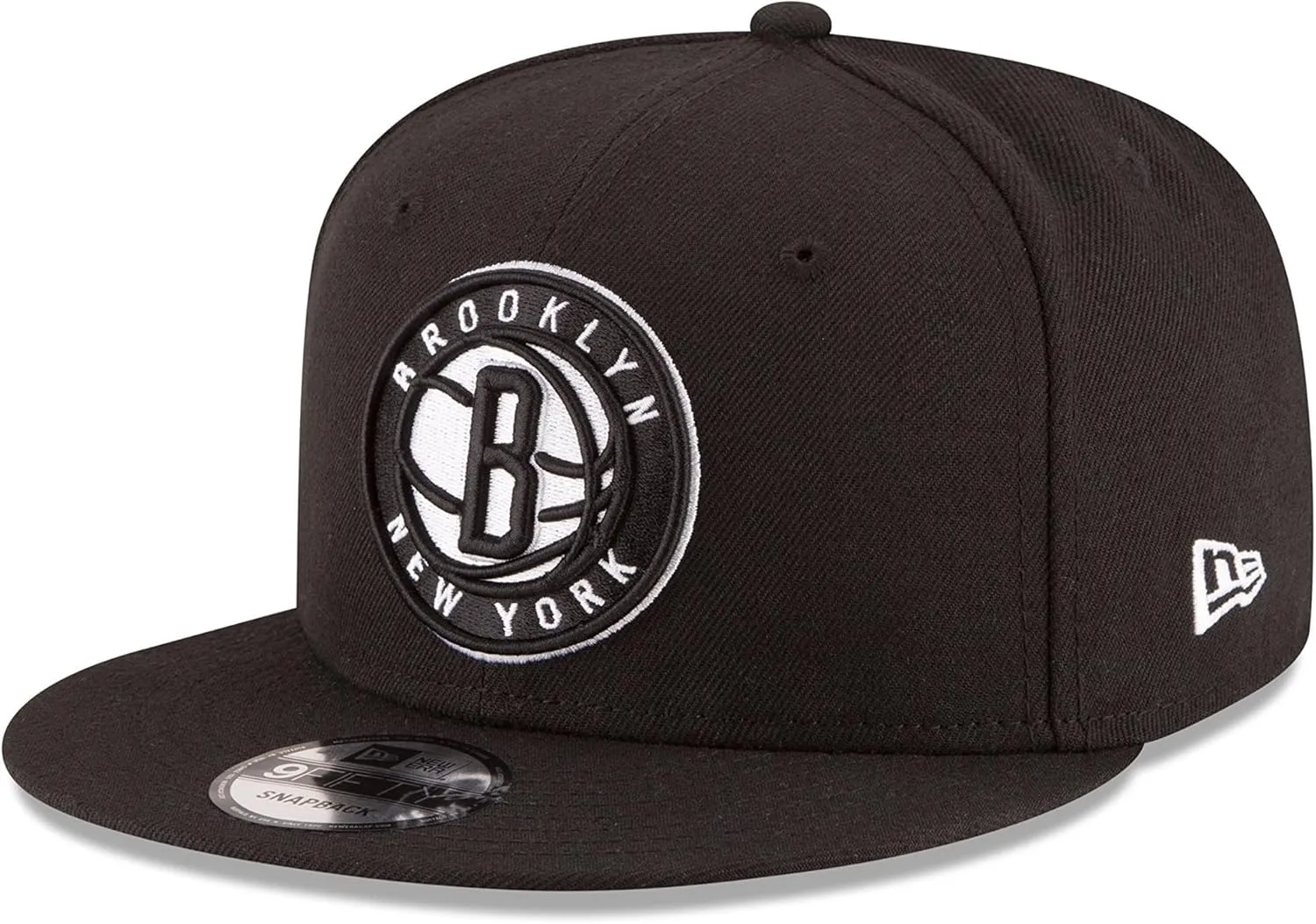 New Era NBA Black 9FIFTY Adjustable Snapback Hat Cap One Size Fits All