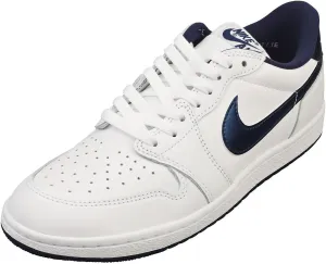 NIKE AIR JORDAN 1 Low 85 Mens Shoes Size - 10 White/Navy-White