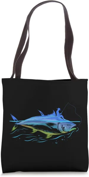 Ocean Fishing Tuna Fish Gift for Angler and Fisher Tote Bag