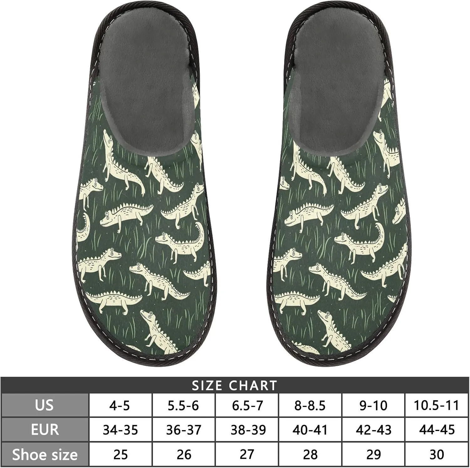 ODAWA Zebra Yellow Male Shoe House Slippers Memory Foam Plush Mens Slip on House Shoes