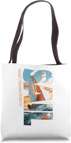 Onset Massachusetts Sailing Nautical Sailor Tote Bag