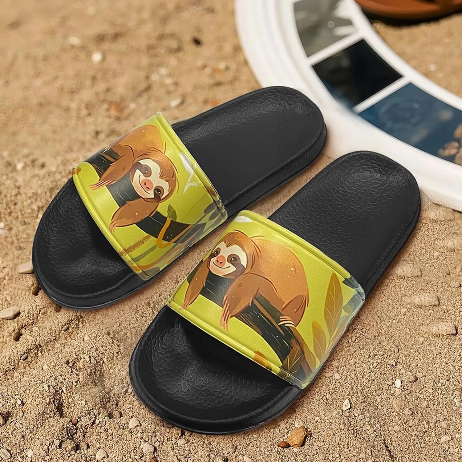 Open Toe Slippers for Women Rubber Slides Womens Sandal Slippers