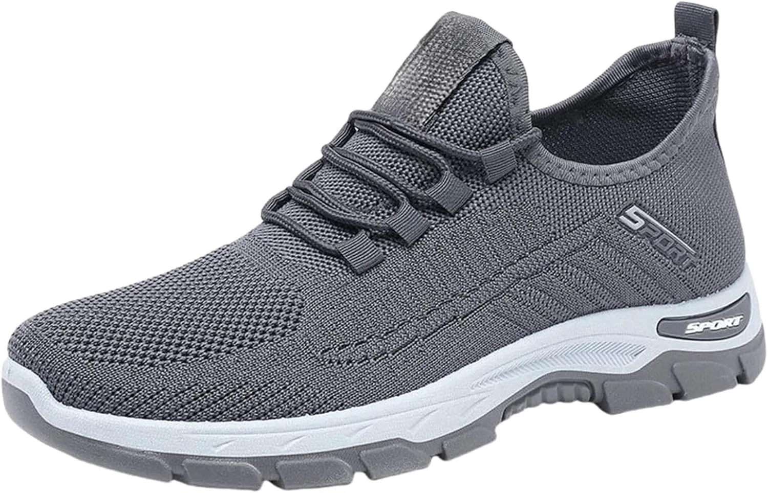 Ortho Shoes for Women Men Knitted Mesh Breathable Orthopedic Sneaker,Non Slip&Arch Support Soft-Soled Tennis Athletic Hiking Shoe,Lightweight Plantar Fasciitis Neuropathy Sneakers with Wide Toe Box