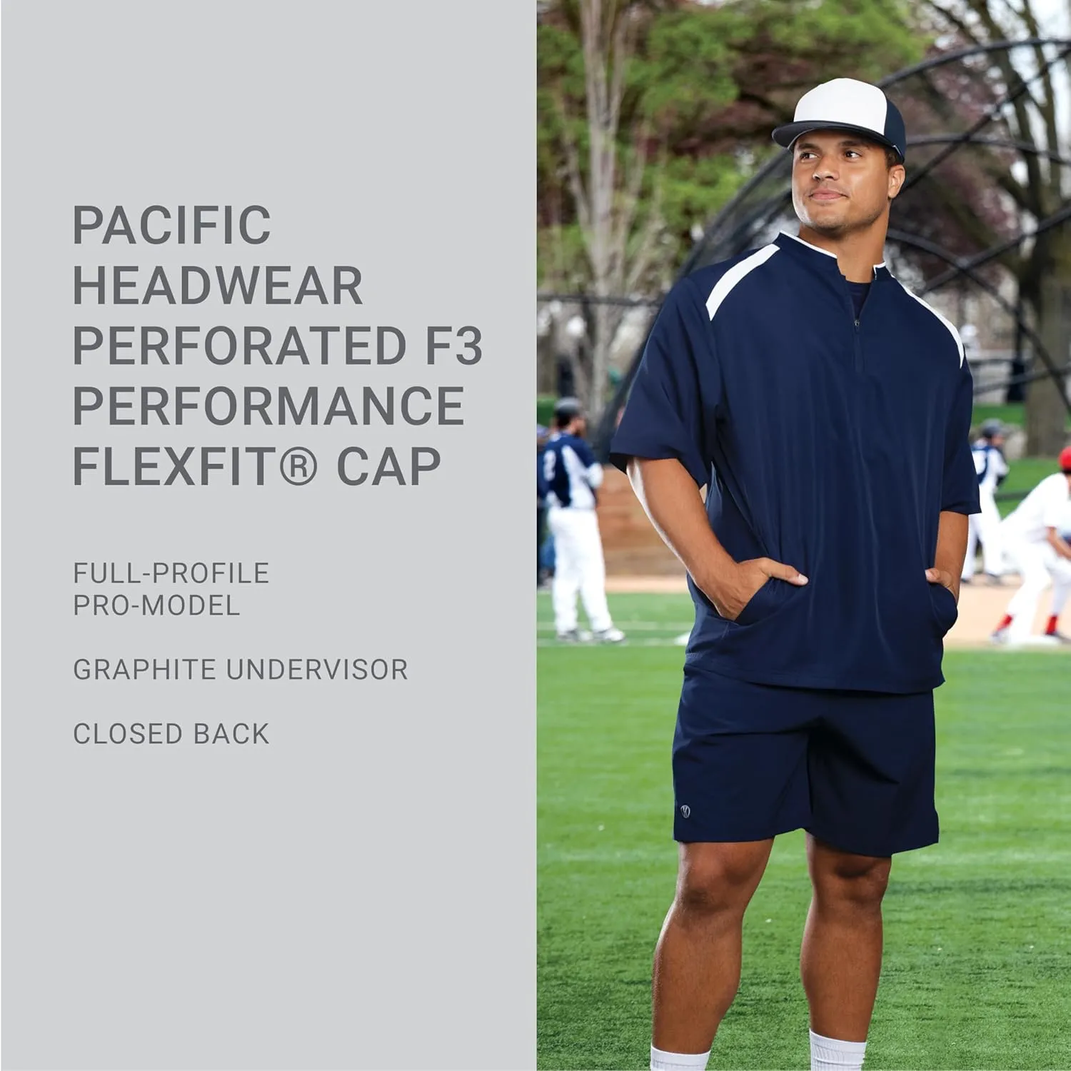 Pacific Headwear Perforated F3 Performance Flexfit Cap